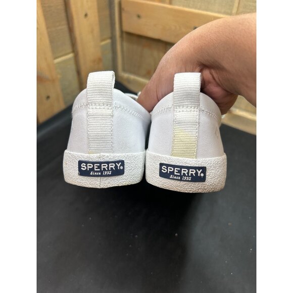 Sperry Top-Sider STS82371 Crest Vibe Women's White Sneakers 8.5 All Leather - Picture 5 of 10